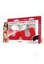 Whipsmart Furry Cuffs With Eye Mask - Red